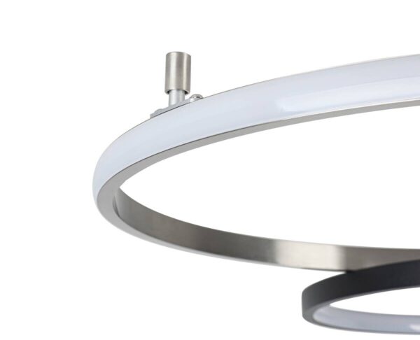 Nolo LED-Deckenleuchte Big schwarz Aluminium B/H/L: ca. 64x11x80 cm – Bild 2
