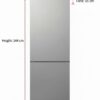 POCOline Kühl-/Gefrierkombination KGK144-205IX Inox B/H/T: ca. 54x144x55 cm – Bild 4