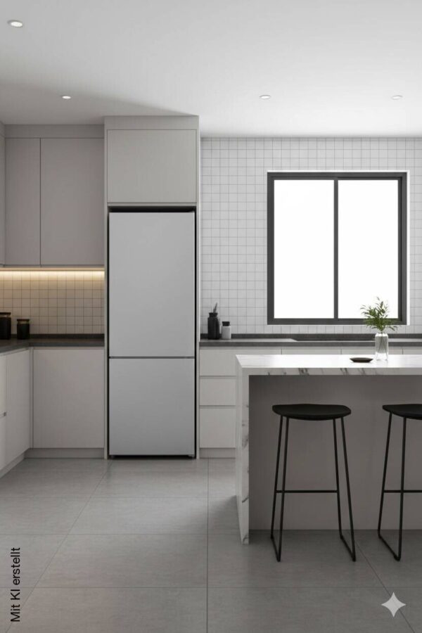 POCOline Kühl-/Gefrierkombination KGK144-205IX Inox B/H/T: ca. 54x144x55 cm – Bild 5