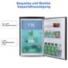 CHiQ Stand-Kühlschrank CKS110CBPO dark Inox B/H/T: ca. 54,9x84,5x55,6 cm – Bild 4