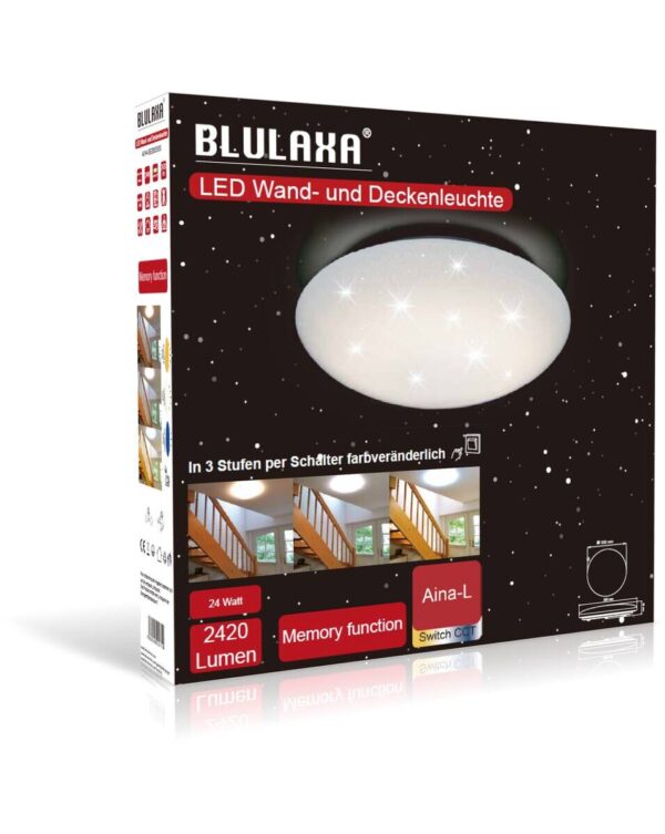 Blulaxa LED-Deckenleuchte Aina D: ca. 33 cm Blulaxa LED-Deckenleuchte Aina D: ca. 33 cm – Bild 3