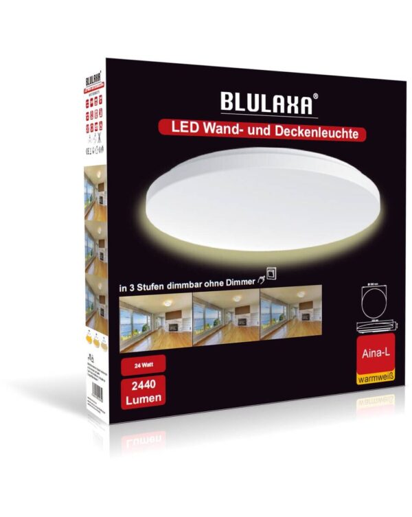 Blulaxa LED-Deckenleuchte Aina weiß D: ca. 33 cm – Bild 3