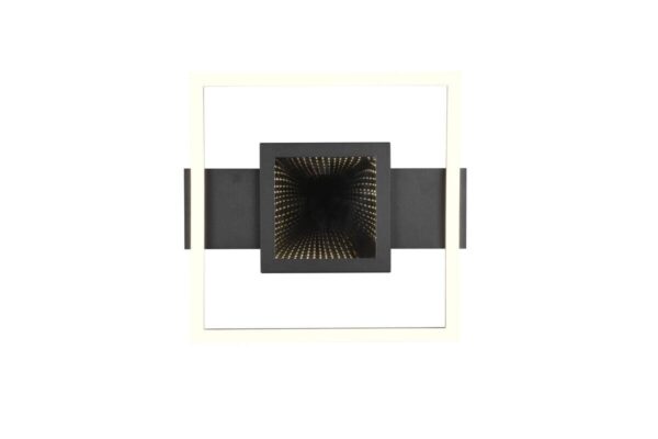 Reality LED-Deckenleuchte Wheeler mattschwarz Metall B/H/D: ca. 35x5x33 cm – Bild 3