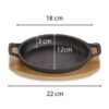 ECHTWERK Servierpfanne Big schwarz Eisen B/H/L: ca. 12x4,5x22 cm – Bild 3