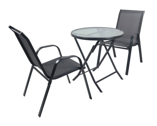 VCM Gartensitzgruppe Sonlas anthrazit Glas B/H/L: ca. 70x89x70 cm – Bild 4