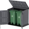 VCM Mülltonnenbox 2er StoreAway grau Kunststoff B/H/L: ca. 145x125x83 cm VCM Mülltonnenbox 2er StoreAway grau Kunststoff B/H/L: ca. 145x125x83 cm – Bild 2