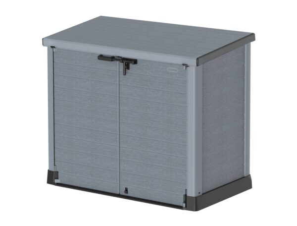 VCM Mülltonnenbox 2er StoreAway grau Kunststoff B/H/L: ca. 145x125x83 cm VCM Mülltonnenbox 2er StoreAway grau Kunststoff B/H/L: ca. 145x125x83 cm – Bild 3