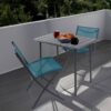 VCM Gartenstuhl 2er Set blau Stahl B/H/L: ca. 45x79x46 cm – Bild 4