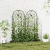 Outsunny Rankgitter schwarz B/H/L: ca. 1,3x120x50 cm – Bild 2