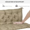 Outsunny Bankauflage khaki Schaumstoff B/H/L: ca. 98x8x150 cm Outsunny Bankauflage khaki Schaumstoff B/H/L: ca. 98x8x150 cm – Bild 3