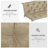 Outsunny Bankauflage khaki Schaumstoff B/H/L: ca. 98x8x150 cm Outsunny Bankauflage khaki Schaumstoff B/H/L: ca. 98x8x150 cm – Bild 5
