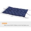 Outsunny Bankauflage blau Polyester B/H/L: ca. 150x8x98 cm Outsunny Bankauflage blau Polyester B/H/L: ca. 150x8x98 cm – Bild 3