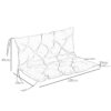 Outsunny Bankauflage schwarz Schaumstoff B/H/L: ca. 98x8x100 cm – Bild 4