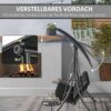 Outsunny Hollywoodschaukel schwarz Polyester B/H/L: ca. 135x177x278 cm Outsunny Hollywoodschaukel schwarz Polyester B/H/L: ca. 135x177x278 cm – Bild 2