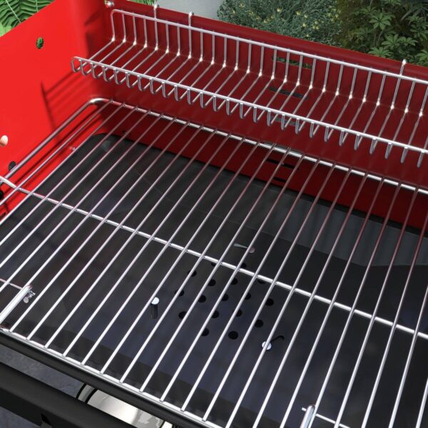 Outsunny Holzkohlegrill Metall B/H/L: ca. 47x95x103 cm – Bild 3