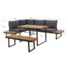 Loungeset Sevilla anthrazit Aluminium – Bild 4