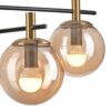 Lamkur Deckenleuchte Lilou gold Stahl Glas B/H/L: ca. 51x53x51 cm E14 6 Brennstellen – Bild 2