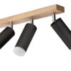 Lamkur Deckenleuchte schwarz Holz B/H/L: ca. 20x23,5x84 cm 5 Brennstellen – Bild 4