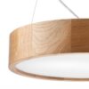 Lamkur Deckenleuchte weiß Holz Glas B/H/L: ca. 38x80x38 cm E27 2 Brennstellen – Bild 3