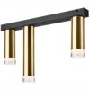 Lamkur Deckenleuchte schwarz Stahl B/H/L: ca. 8x31,5x50 cm E27 3 Brennstellen – Bild 3