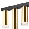 Lamkur Deckenleuchte schwarz Stahl B/H/L: ca. 8x31,5x60 cm E27 4 Brennstellen – Bild 3
