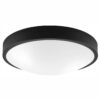Lamkur Deckenleuchte schwarz Glas Stahl B/H/L: ca. 37x8x37 cm E27 2 Brennstellen – Bild 2