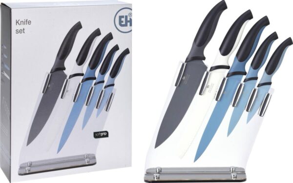 Household Blue Messerset mehrfarbig Edelstahl 5 tlg. – Bild 2