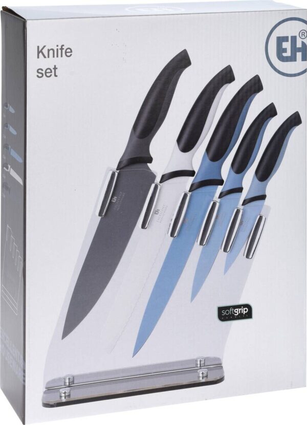 Household Blue Messerset mehrfarbig Edelstahl 5 tlg. – Bild 3