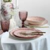 CreaTable Tafelservice Mexico rot Steingut 18 tlg. – Bild 2
