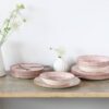CreaTable Tafelservice Mexico rot Steingut 18 tlg. – Bild 4