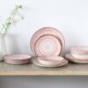 CreaTable Tafelservice Mexico rot Steingut 18 tlg. – Bild 5