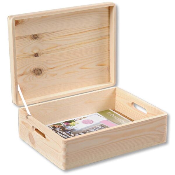Kesper Allzweckkiste natur Kiefer B/H/L: ca. 29x13,5x39 cm – Bild 2