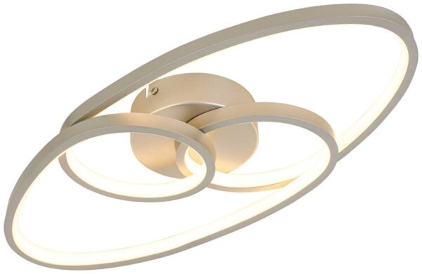 Nolo LED-Deckenleuchte Dual champagner Metall B/H/L: ca. 21x8x45 cm – Bild 5