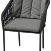 POCOline Gartenstuhl grau Webstoff B/H/L: ca. 68x79x58 cm – Bild 2