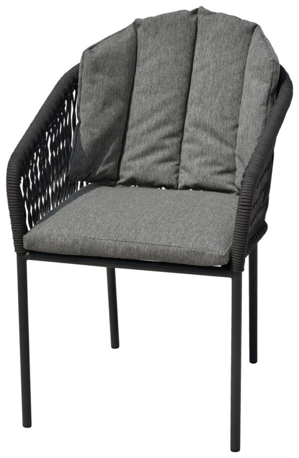 POCOline Gartenstuhl grau Webstoff B/H/L: ca. 68x79x58 cm – Bild 2