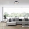 Just Light LED-Deckenleuchte Mikado schwarz H/D: ca. 5,3x40 cm – Bild 2