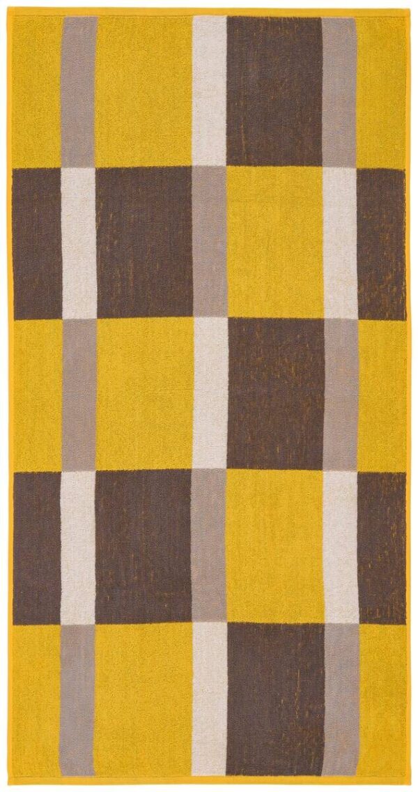 Duschtuch gelb Baumwolle B/L: ca. 70x140 cm – Bild 2