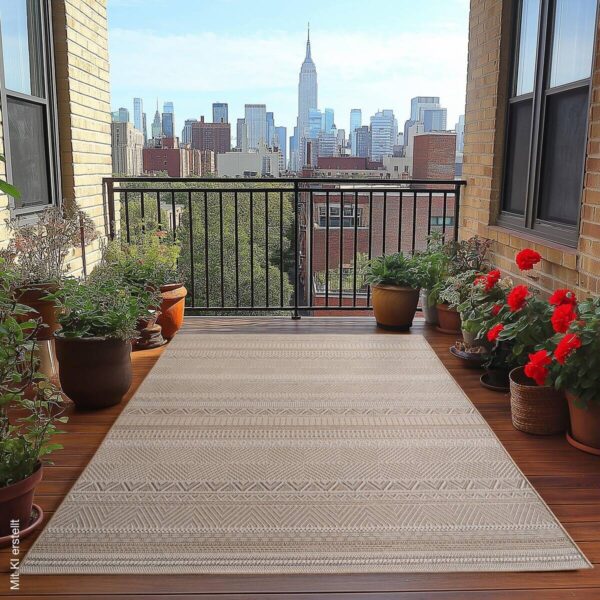 Ayyildiz Outdoorteppich DESERT beige B/L: ca. 280x370 cm Ayyildiz Outdoorteppich DESERT beige B/L: ca. 280x370 cm – Bild 3