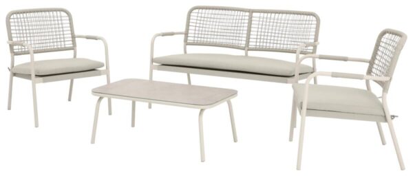 POCOline Gartensitzgruppe beige Stahl POCOline Gartensitzgruppe beige Stahl – Bild 2