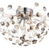 GLOBO LED-Deckenleuchte gold klar Metall H/D: ca. 25x45 cm 4 Brennstellen – Bild 4