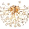GLOBO LED-Deckenleuchte gold klar Metall H/D: ca. 25x45 cm 4 Brennstellen – Bild 5