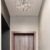 GLOBO LED-Deckenleuchte Rauch Chrom Metall H/D: ca. 25x45 cm 4 Brennstellen – Bild 3