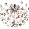 GLOBO LED-Deckenleuchte Rauch Chrom Metall H/D: ca. 25x45 cm 4 Brennstellen – Bild 4