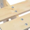 Timbela Kindersitzgarnitur M018 natur Holz B/H/L: ca. 90x50x90 cm – Bild 2