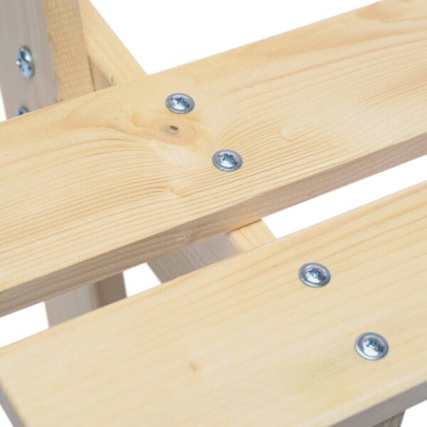 Timbela Kindersitzgarnitur M018 natur Holz B/H/L: ca. 90x50x90 cm – Bild 2