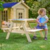 Timbela Kindersitzgarnitur M018 natur Holz B/H/L: ca. 90x50x90 cm – Bild 4