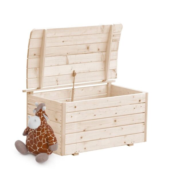 Timbela Aufbewahrungsbox M034 natur Holz B/H/L: ca. 80x47x50 cm – Bild 3