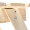 Timbela Kindersitzgarnitur M012 natur Holz B/H/L: ca. 60x50x81 cm – Bild 5