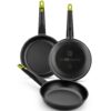 BRA Pfannenset Foodie schwarz Aluminium 3 tlg. – Bild 2