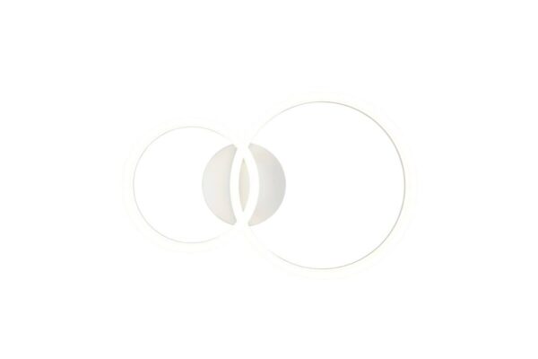 Reality LED-Deckenleuchte Scope weiß Metall Kunststoff B/L: ca. 33x51 cm – Bild 3